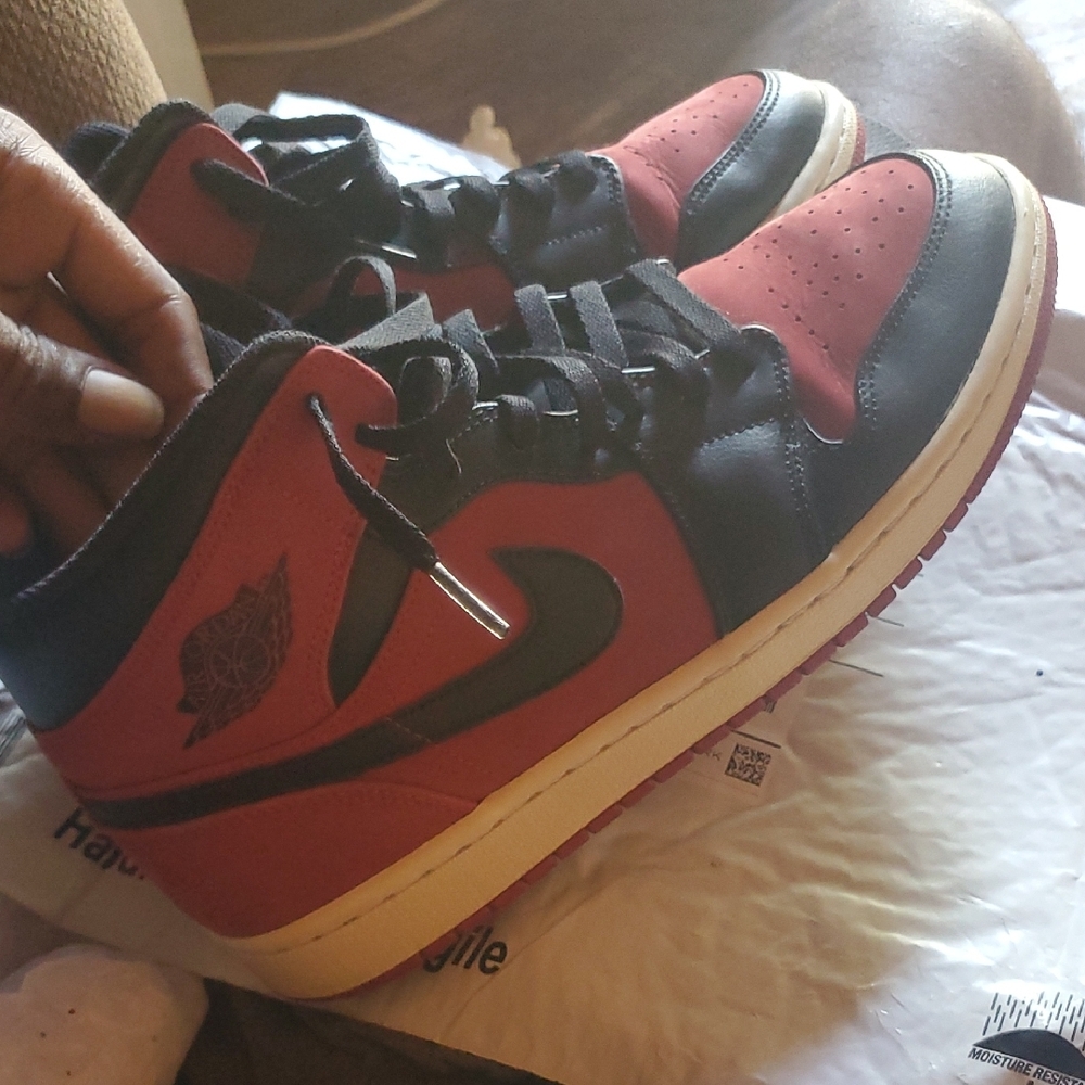 Jordan Black and Red Sneakers Iconic Design